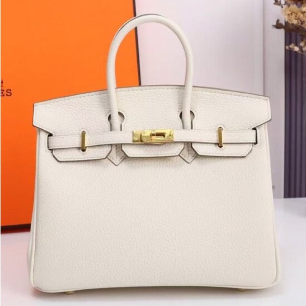 Hermès Birkin 25 Craie Swift Gold Hardware